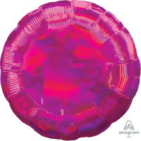 Standard Round Holographic Iridescent Magenta